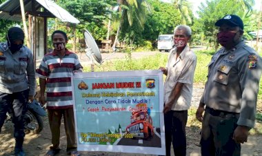 Personil-Polsek-Omesuri-Lakukan-Deklarasi-Larangan-Mudik