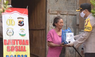 Cegah-Covid-19,Kapolres-Lembata-Salurkan-Sembako-Kepada-Masyarakat