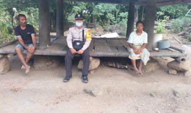 Bhabinkamtibmas-Desa-Bean-Himbau-Warganya-Untuk-Selalu-Mengedepankan-Protocol-Kesehatan.