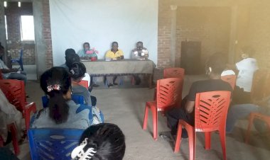 Bhabinkamtibmas-Brigpol-M-Saiful-Abdullah-hadiri-kegiatan-rapat-pengaktifan-Posko-Covid-19-dan-Persiapan-Launcing-Kampung-Tangguh