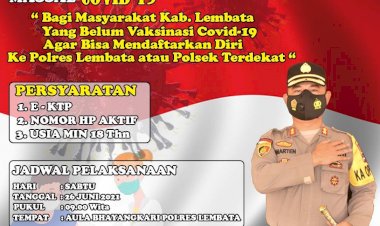 Jelang-HUT-Bhayangkara-Polres-Lembata-Canangkan-Bakti-Sosial-Vaksin-Masal