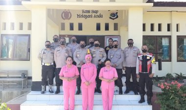 Semarak-HUT-Bhayangkara-Ke-76,-Polres-Lembata-Gelar-Lomba-Kebersihan-Kantor-Dan-Asrama.