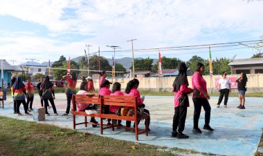 Perkuat-Sinergitas,-TNI-POLRI-Di-Lembata-Lakukan--Senam-Bersama-dan-Volly-Ball