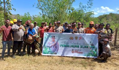 Kapolsek-Nubatukan-Iptu-Marjuni-pimpin-seluruh-element-dan-instansi-terkait,-Tanam-130-Anakan-Pohon