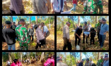Kapolres-Lembata,-Pimpin-semua-elemen-masyarakat-dan-stakeholder,-Tanam-1100-anakan-Pohon-berumur-panjang