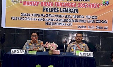Jelang-pengamanan-Pemilu-Pilpres-2024,-Polres-Lembata-laksanakan-Lat-Pra-Ops-Mantap-Brata-turangga-2023-2024