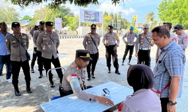 Tingkatkan-kesiapsiagaan-hadapi-pemilu,-anggota-polres-Lembata-laksanakan-pengecekan-kesehatan-dasar