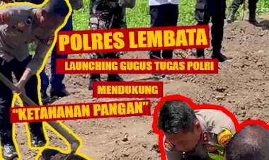 Tingkatkan-Ketahanan-Pangan,-Kapolres-Lembata-Perluas-Lahan-Tani-di-Belakang-Mapolres-Lembata