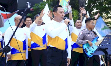 Bhayangkara-Sport-Day:-Kapolri-Bawakan-Lagu-God-bless-dan-Bon-Jovi-di-Bundaran-HI