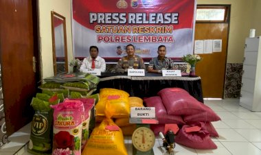 Satuan-Reskrim-Polres-Lembata-Ungkap-Penjualan-dan-pengemasan-Beras-di-pasaran,-yang-tidak-sesuai.