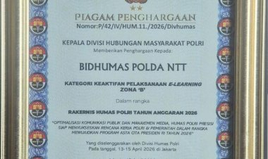 Bidhumas-Polda-NTT-Sabet-Juara-3-Portal-Humas-Polri-di-Rakernis-2026