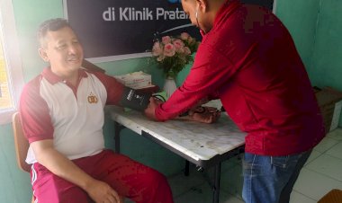 SAMBUT-HUT-BHAYANGKARA-KE-80,-POLRES-LEMBATA-GELAR-DONOR-DARAH-DAN-PENGECEKAN-KESEHATAN-GRATIS-UNTUK-MASYARAKAT.