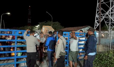 Pos-Pam-KPPP-Laut/Udara-Lewoleba-Amankan-Kedatangan-dan-Keberangkatan-KM-Tidar,-Situasi-Pelabuhan-Terpantau-Aman.