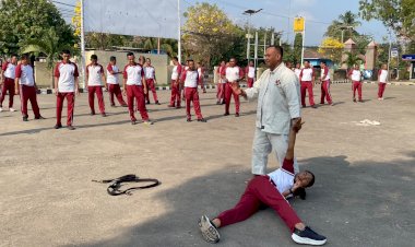 Tingkatkan-Kemampuan-dan-Kesiapsiagaan,-Personel-Polres-Lembata-Latihan-Beladiri-Polri.