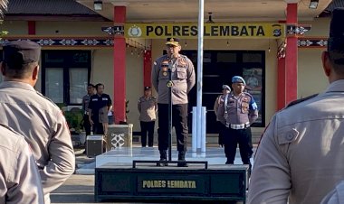 Wakapolres-Lembata-Pimpin-Apel-Jam-Pimpinan,-Tekankan-Disiplin-dan-Kebersihan-Mako.