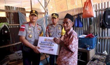 Kapolda-NTT-Irjen-Pol.-Reza-Arief-Dewanto-Sambangi-Warga-Terdampak-Gempa-di-Manggarai-Barat,-Salurkan-Bantuan-Kemanusiaan