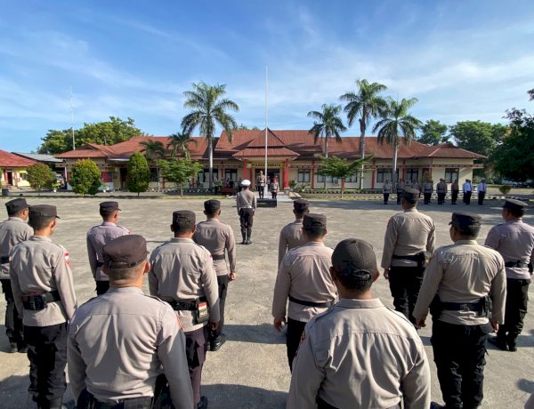 Upacara Kesadaran Nasional Polres Lembata, Pimpinan Polda NTT Berikan Apresiasi Kepada kegiatan Polwan Polres Lembata