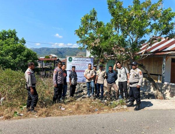 Polsek Omesuri Laksanakan Pengamanan Eksekusi Lahan Sengketa Tanah di Desa Balauring Berjalan Aman dan Kondusif.