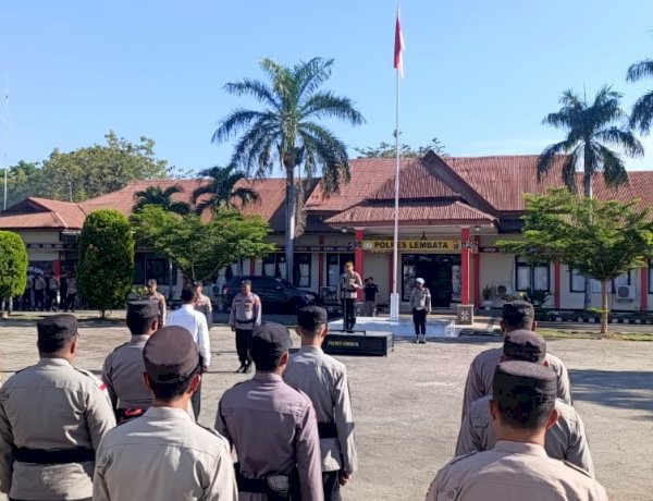 Kapolres Lembata Pimpin Apel Jam Pimpinan, Tekankan Profesionalisme Anggota dan Jaga Kamtibmas.