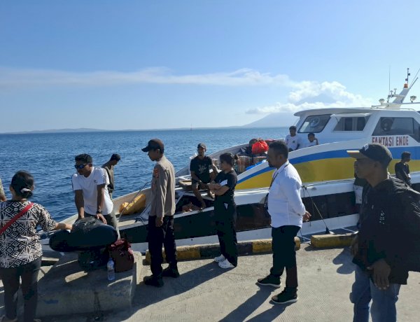 KPPP LAUT LEWOLEBA AMANKAN KEBERANGKATAN TIGA KAPAL, PELAYARAN BERJALAN AMAN DAN LANCAR.