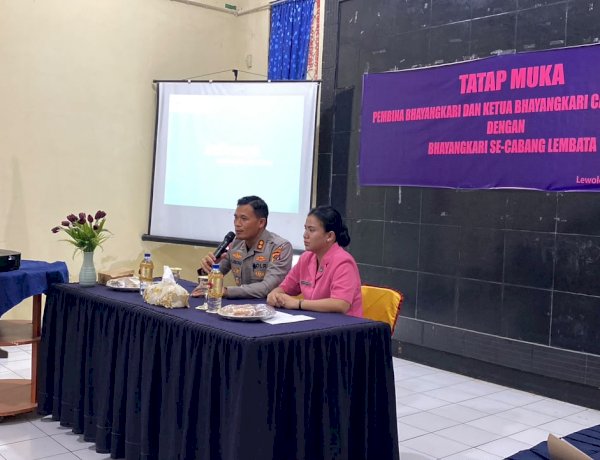 Tatap Muka Pembina dan Ketua Bhayangkari Cabang Lembata, Perkuat Kekeluargaan dan Dukungan terhadap Tugas Polri.