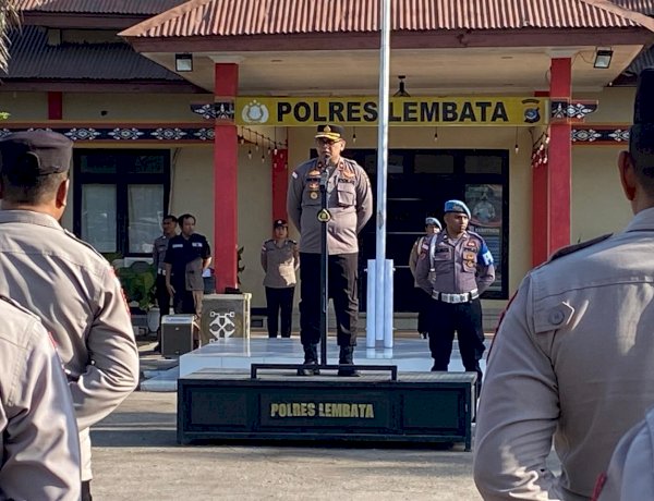 Wakapolres Lembata Pimpin Apel Jam Pimpinan, Tekankan Disiplin dan Kebersihan Mako.
