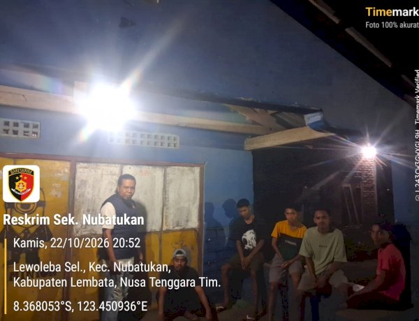 Polsek Nubatukan Gelar Patroli Siaga Reserse, Ajak Warga Bersama Jaga Kamtibmas Tetap Kondusif.