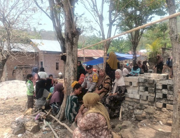 Sambangi Warga Desa Bean, Bhabinkamtibmas Polsek Buyasuri Ajak Masyarakat Jaga Kamtibmas dan Cegah Karhutla