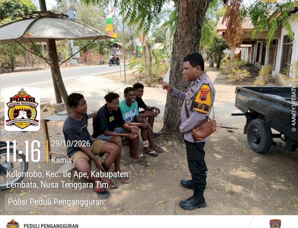 Dekat dengan Generasi Muda, Bhabinkamtibmas Desa Ohekolontobo Ajak Pemuda Desa Bersama Jaga Kamtibmas