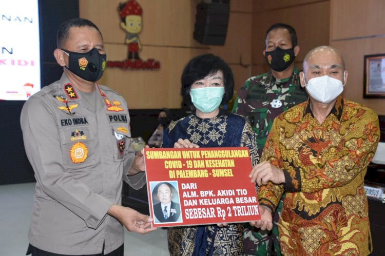 Pengusaha asal Aceh Beri Hibah 2 Triliun ke Polda Sumsel untuk Penanganan Covid 19