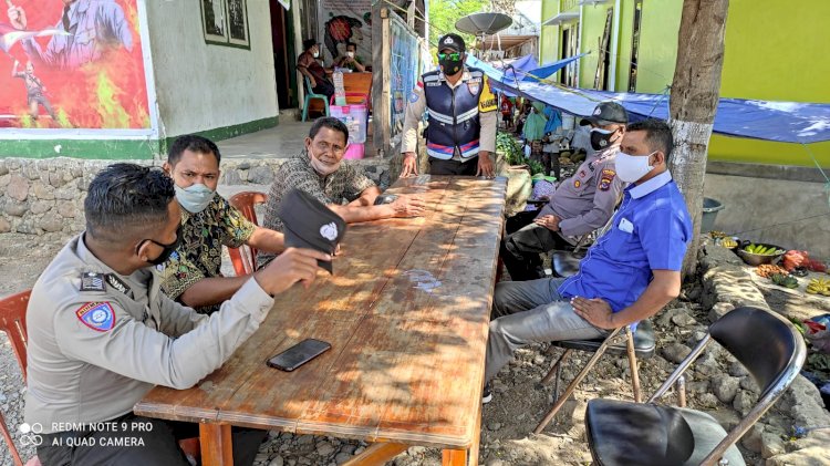 Polsek Buyasuri Gencar Lakukan Patroli Dan Himbauan Terkait Perpanjangan PPKM Level 3