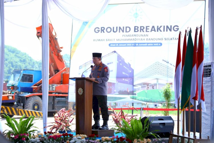Hadiri Ground Breaking RS Muhammadiyah, Kapolri Dukung Penuh Program Kesehatan dan Pendidikan Masyarakat