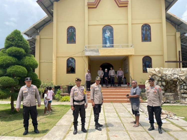 Kapolres Vivick Tjangkung Terjunkan 125 Personil Untuk Pengamanan Ibadah Paskah Di Kabupaten Lembata
