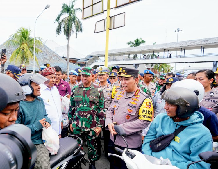 Kapolri Tegaskan TNI-Polri Komitmen Beri Rasa Aman ke Warga yang Mudik 