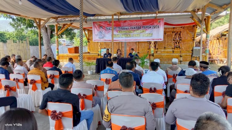 Kali ini Jumat Curhat Polres Lembata Bahas Tahapan Pilkada 2024 Dan Persiapan Bersama Lintas Sektor