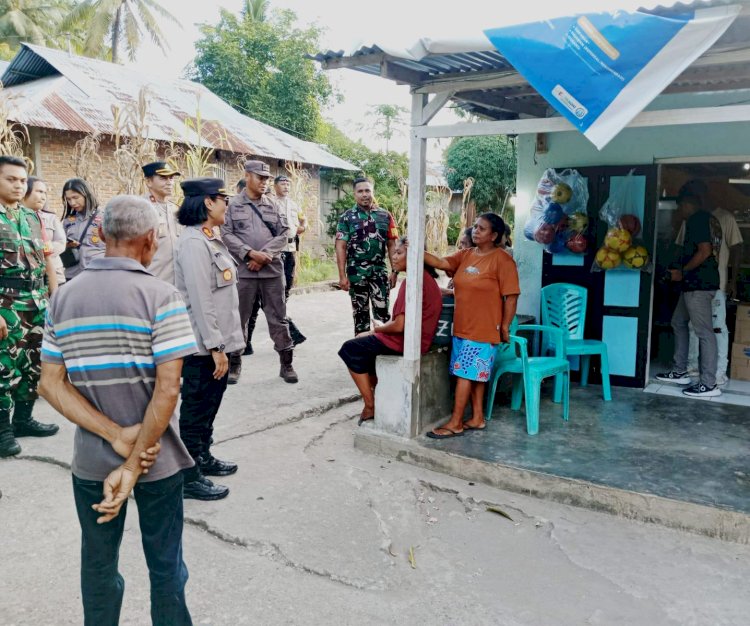 Gong Pilkada Lembata Di Tabuh Kapolres Vivick Pimpin Patroli Jalan Kaki Serukan Jaga Kamtibmas