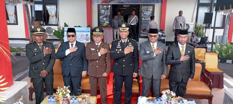 Memperingati Hari Bhayangkara 78 tahun, Polres Lembata Gelar apel siaga, berikut pesan Kapolda NTT Daniel Tahi Minang Silitonga.