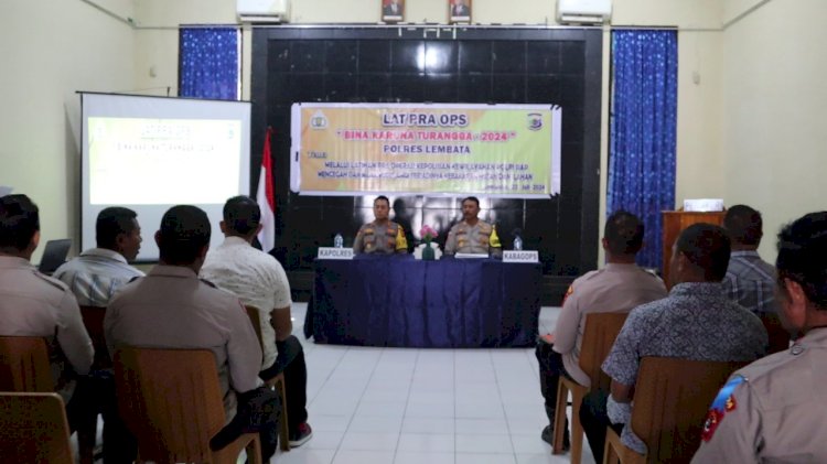 Polres Lembata Laksanakan latihan Operasi Bina Karuna Turangga 2024