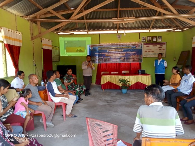 Ini yang di sampaikan Bripka Saiful pada kegiatan “Sosialisasi Pembentukan Desa/Kelurahan Ramah Perempuan Dan Peduli Anak” di desa bour