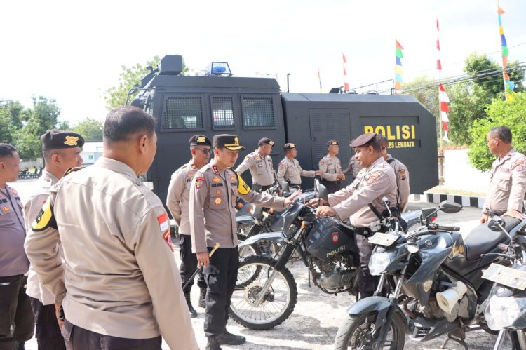 Kapolres Lembata pastikan sarana Prasarana Polres Lembata siap di pakai hadapi pelaksanaan Pemilukada di Lembata