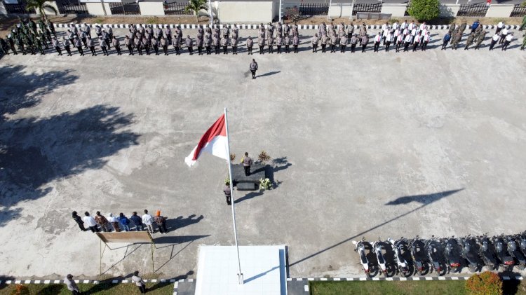 Polres Lembata Gelar Apel Gelar Pasukan Operasi Kepolisian Kewilayahan 