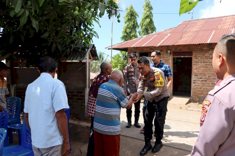 Demi terciptanya kamtibmas, kapolres Lembata datang langsung ke kecamatan wulandoni