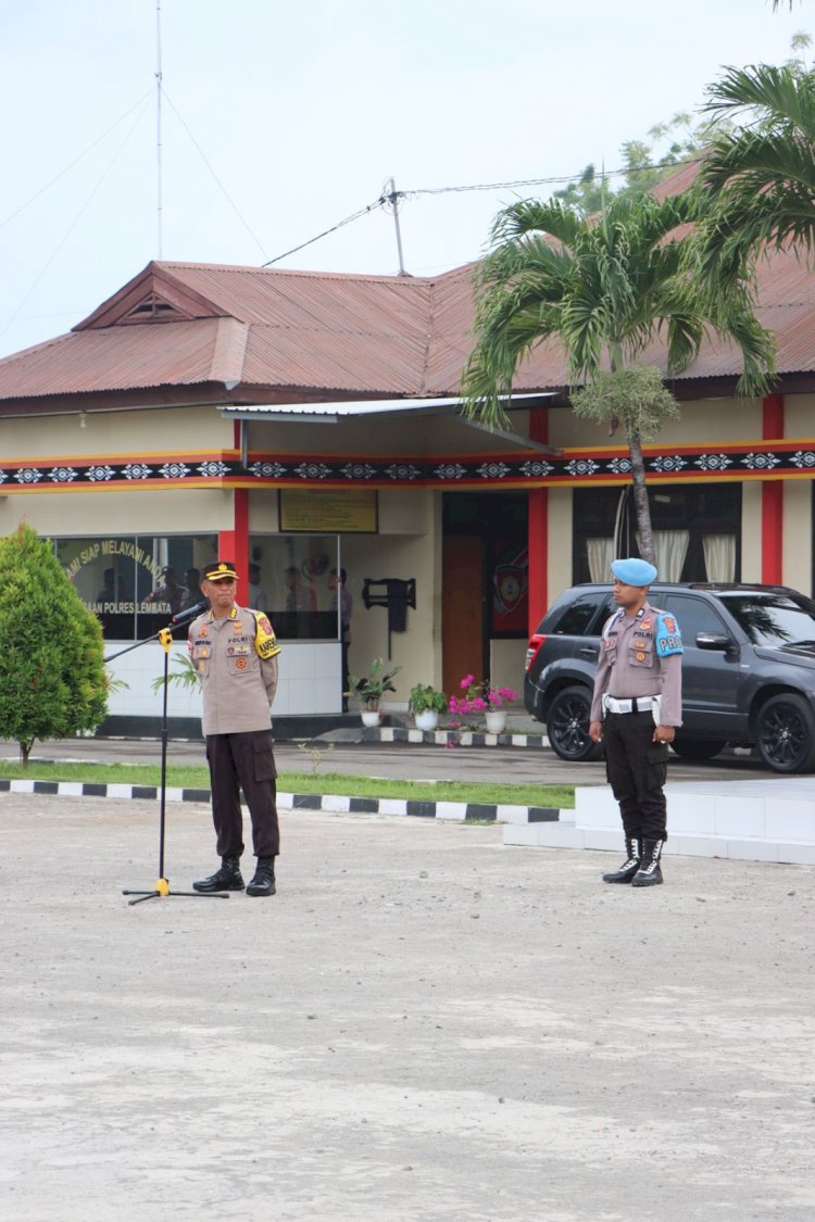 PANTAU PELAKSANAAN OMP 2024,KARO OPS POLDA NTT SUPERVISI DI POLRES LEMBATA