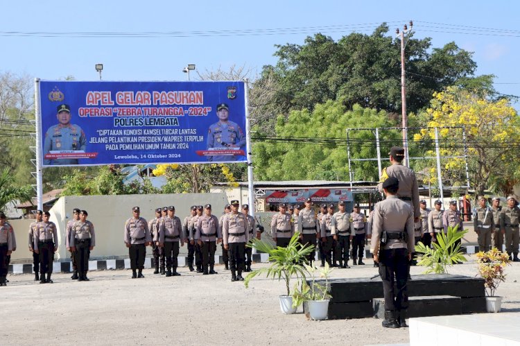 Ini yang di sampaikan Kapolres Lembata saat berikan arahan pada Apel gelar pasukan Operasi Zebra Turangga 2024 di Polres Lembata