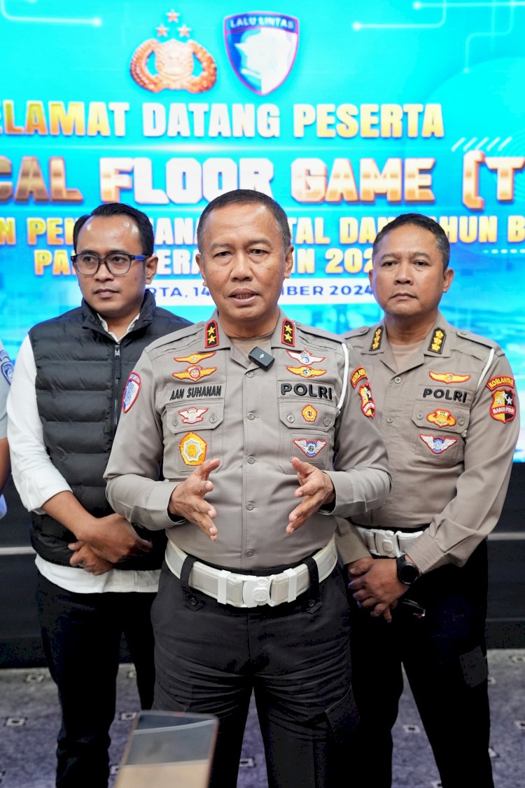 *Lanjutkan TFG Polda Lampung - Polda Bali , Korlantas Gelar Tactical Floor Game Pastikan Kesiapan Operasi Lilin 2024, Kakorlantas Imbau Masyarakat Waspadai Titik Rawan*