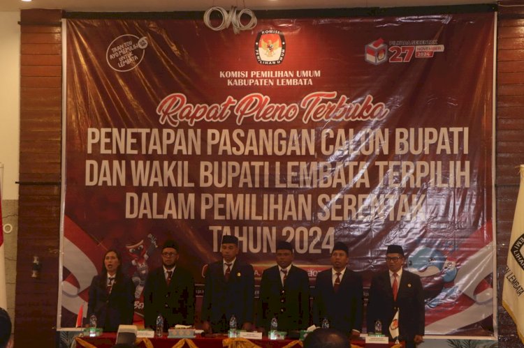 Wakapolres Lembata Hadiri Rapat Pleno Terbuka Penetapan Paslon Terpilih Pilkada Lembata Tahun 2024