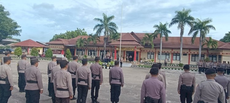 Ini yang di sampaikan Kapolres Lembata saat Pelaksanaan Upacara rutin bulanan Polres Lembata