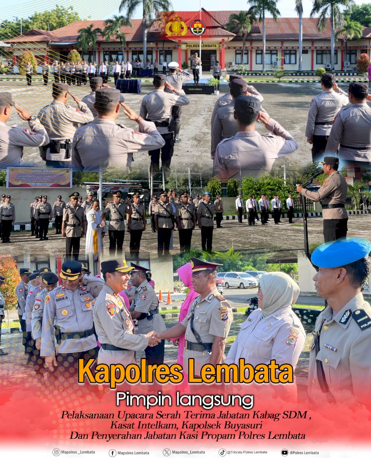 Beberapa pejabat di Polres Lembata mendapat mutasi, Ini penyampaian Kapolres Lembata