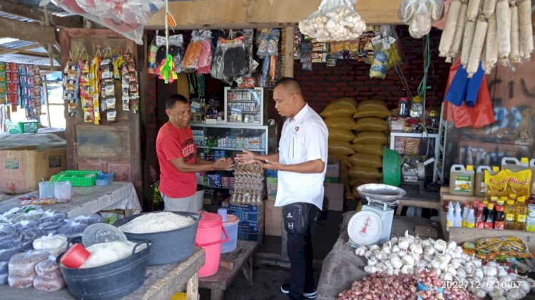 Satgas Pangan Polres Lembata Cek Ketersediaan dan Harga Bahan Pokok di Pasar Alok Lembata