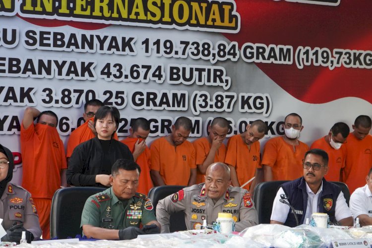 *Polda Riau Gelar Pemusnahan Barang Bukti Narkoba*